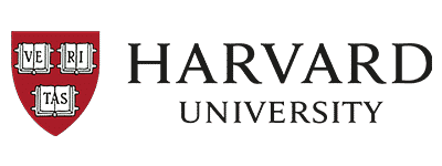 This image displays the official shield logo of Harvard University, featuring a crimson background, a crest with Latin text "VERITAS," and three open books.